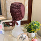 
Dark Brown ruched tie back hijab cap made from soft breathable jersey with full head coverage and adjustable tie-back by Aynn Alif.
