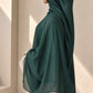 Extra large dark green modal hijab in extremely soft and breathable fabric