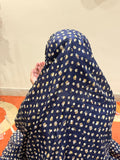 Navy blue namaz chaadar soft breathable lightweight modest prayer chadar full coverage women Pakistan