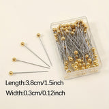 Golden hijab pins box of 100 by Aynn Alif Pakistan with premium golden scarf pins for formal and everyday hijab styling.