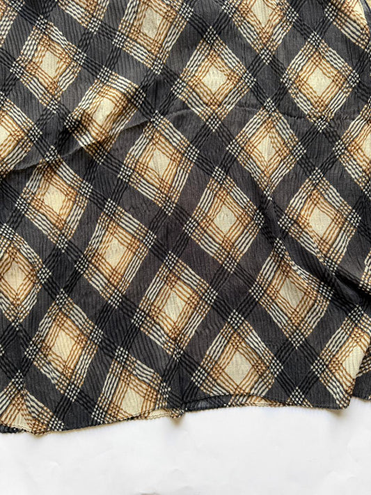 graphite black printed lawn pleated hijab lightweight breathable scarf
