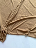 Light Brown Plain Jersey Hijab with a minor stain, made from soft stretch jersey fabric and offered at a discounted clearance price.