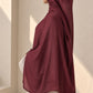 Extra large maroon modal hijab in soft, breathable fabric