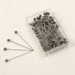 Metallic black hijab pins box of 100 by Aynn Alif Pakistan with premium metallic scarf pins for secure hijab wear