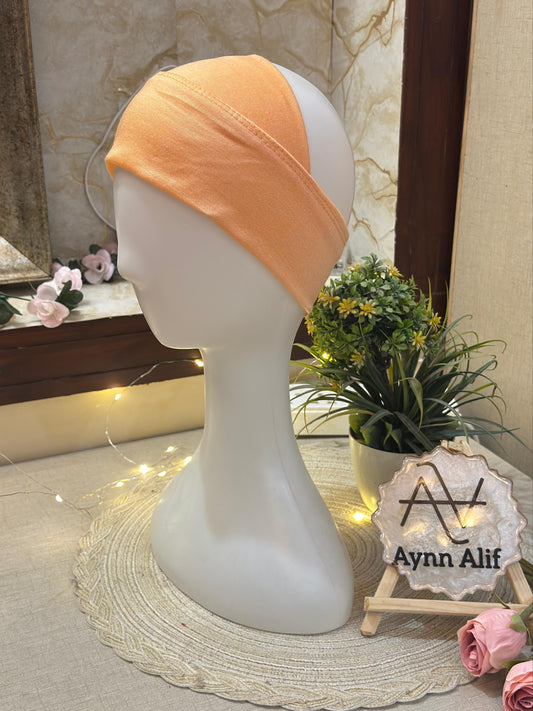 Peach tube underscarf band non slip breathable hijab base