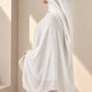 Extra large Pearl White modal hijab in extremely soft and breathable fabric