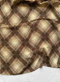 brunette brown printed lawn pleated hijab soft breathable fabric