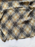 grey printed lawn pleated hijab lightweight breathable fabric