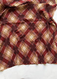 maroon printed lawn pleated hijab lightweight breathable fabric