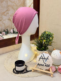 Rosewood plain tie back hijab cap under hijab cap breathable cotton stretch modest wear Aynn Alif