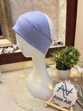 Light blue tube underscarf band soft hijab base