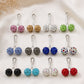 Stones studded loop pin for hijab styling featuring sparkling crystal accents and smooth silver glider design, secure snag-free scarf accessory.