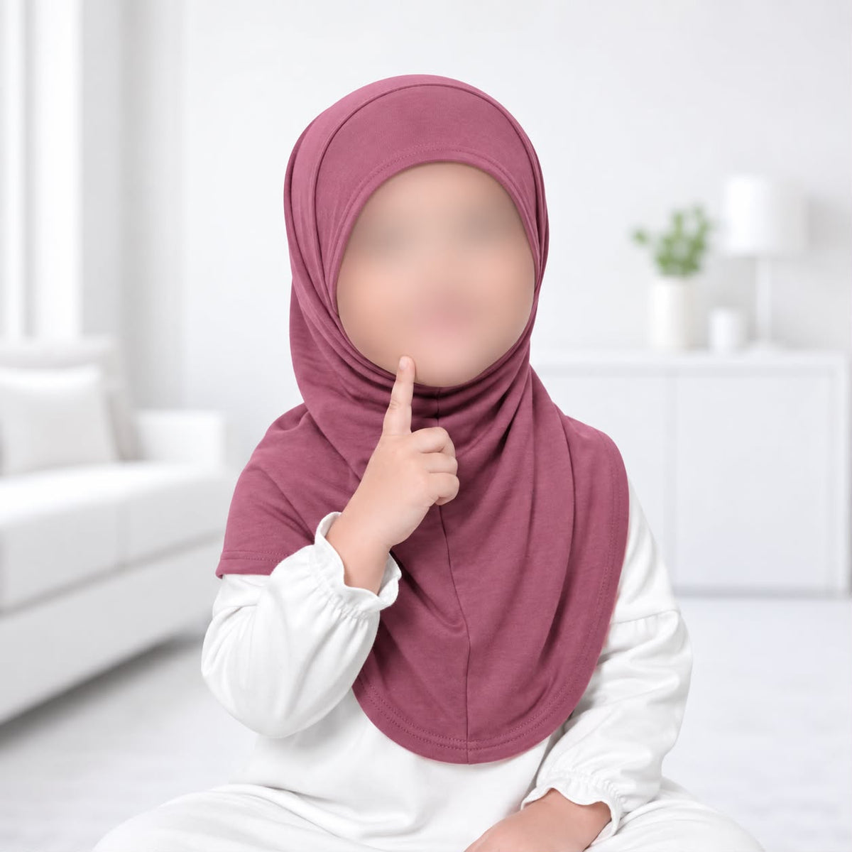 Shop tea pink kids jersey scarves for girls aged 3–5 years. Soft, breathable and comfortable, perfect for everyday hijab wear, school and special occasions.