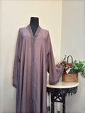 Front Open Stones Studded Abbaya