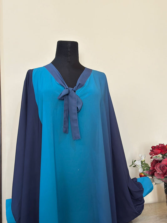 Ombre blue kaftan abbaya