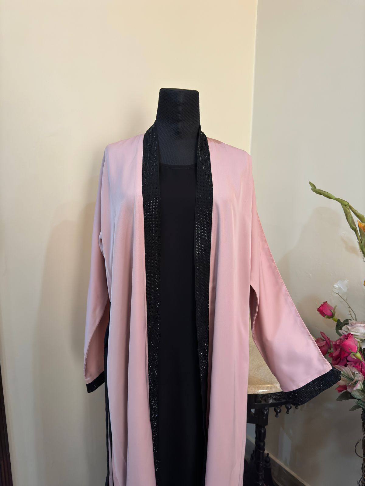 Stones Studded Kimono Abbaya