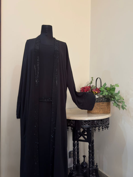 Stones Studded Kimono Abbaya