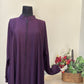 Purple Zipper Abbaya