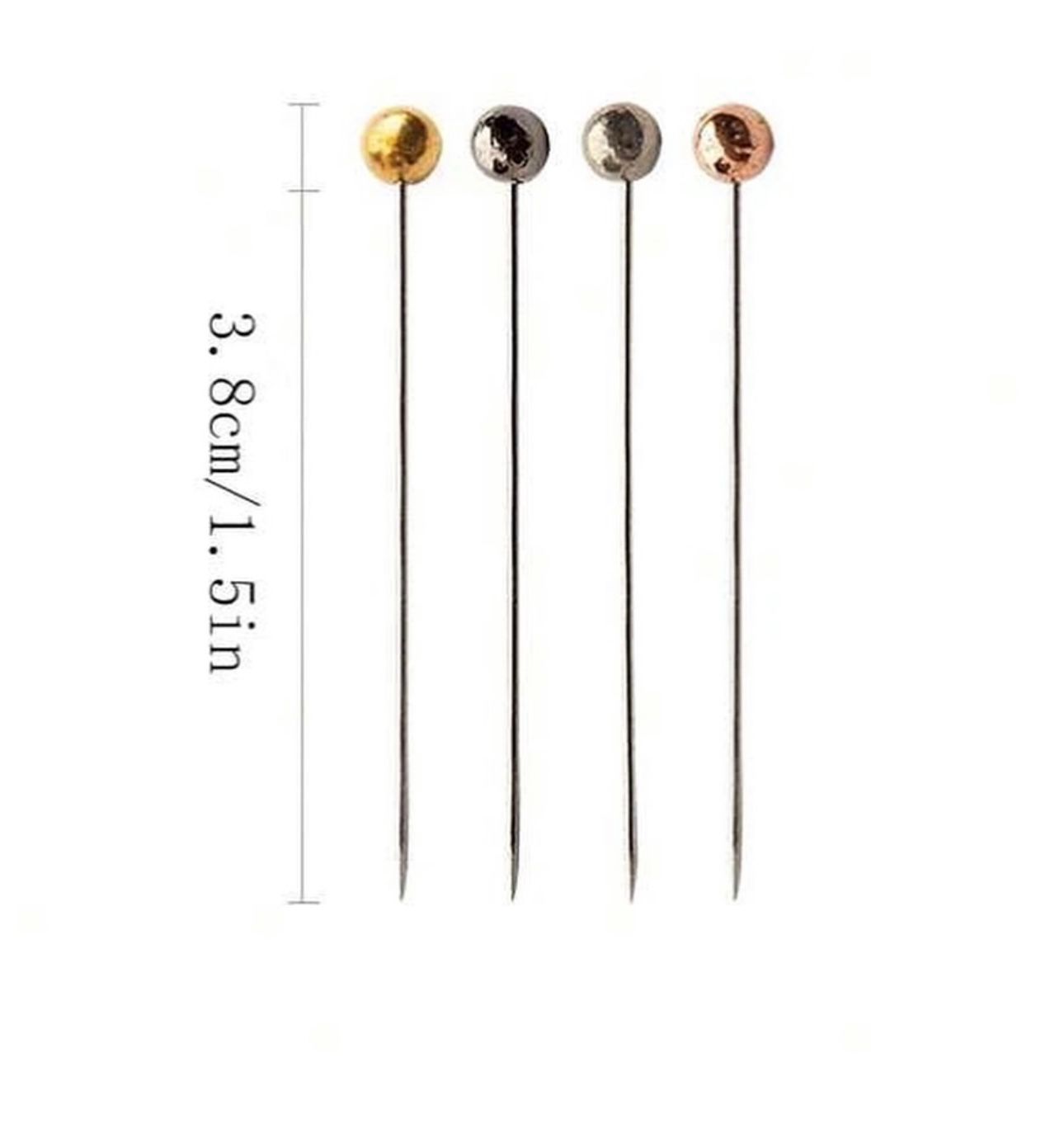 Metallic Black Hijab Pins