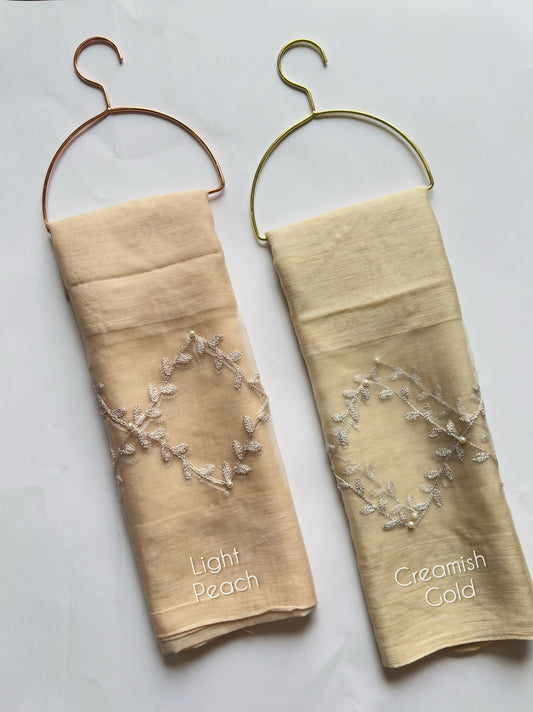 Cotton Silk Embroidered Hijabs