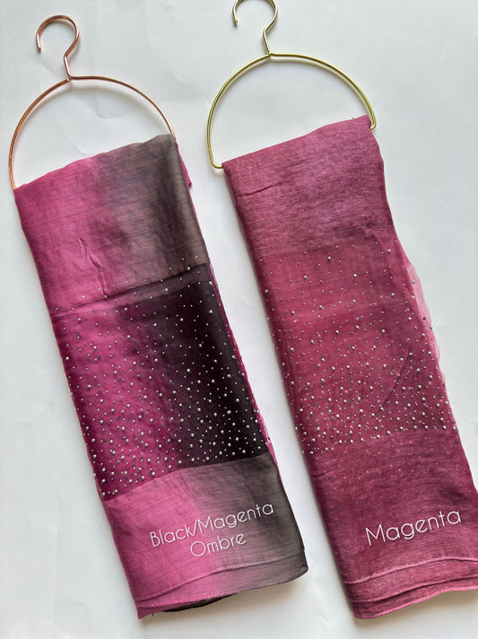Cotton Silk Stones Studded Hijabs