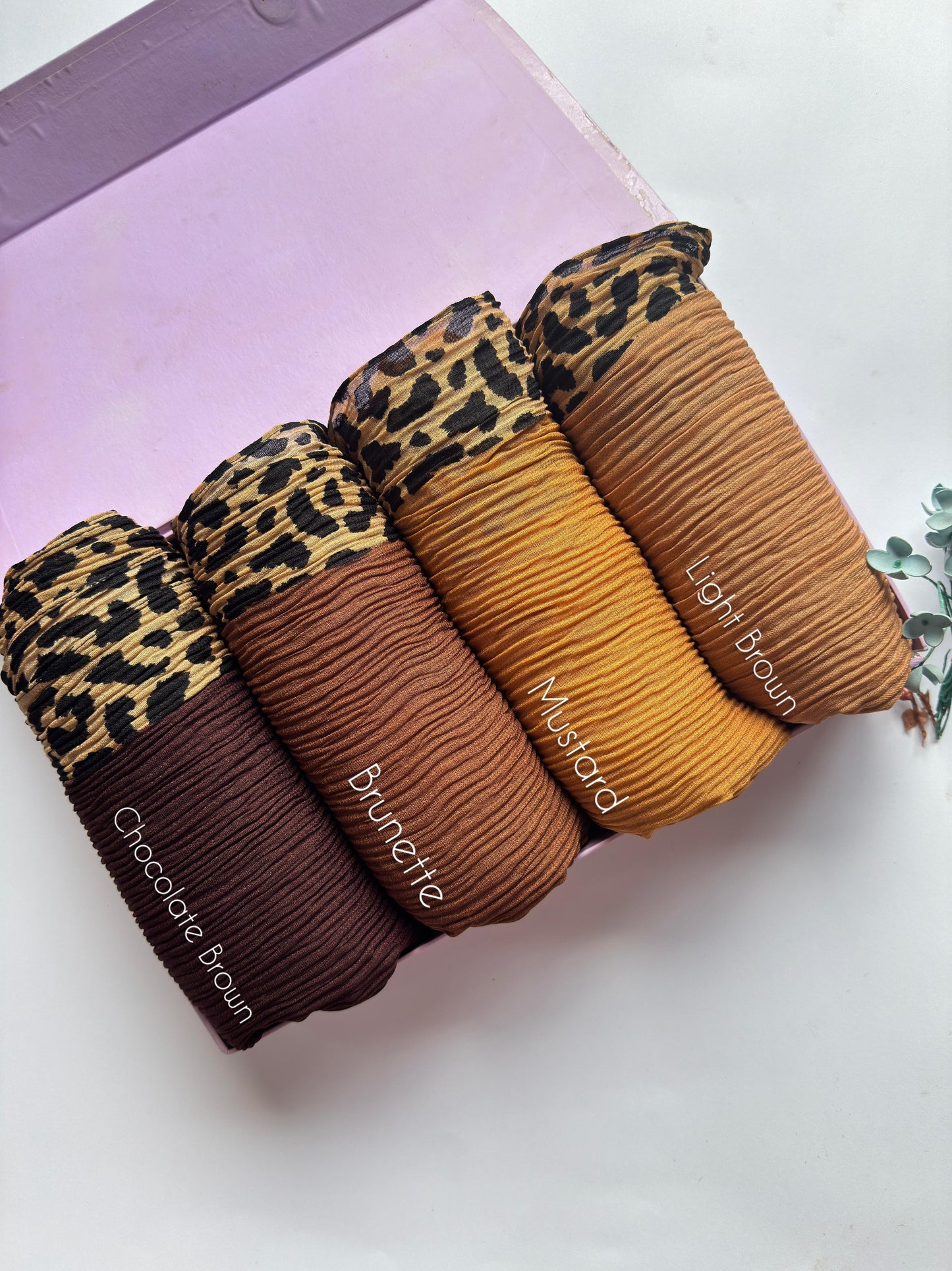 Crumpled Lawn With Cheetah Print Border