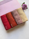 Silver Dotted Lawn Hijabs