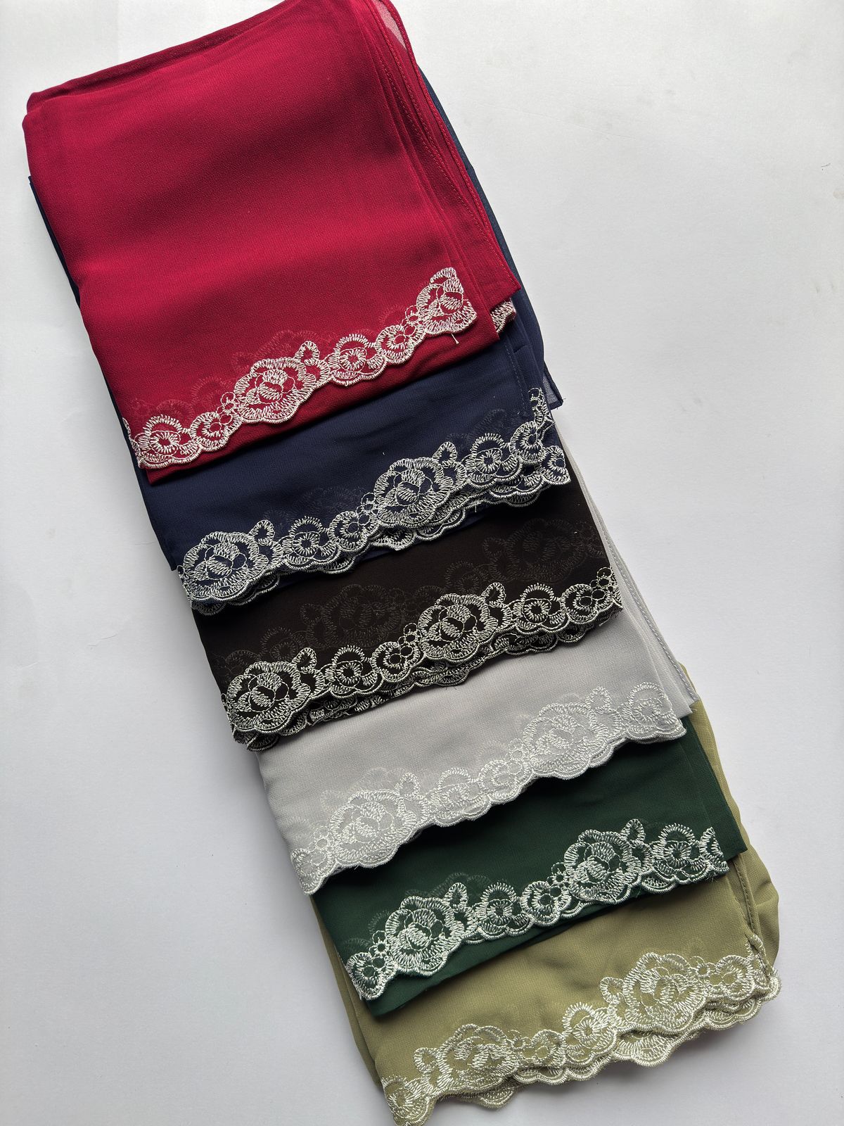 Chiffon Georgette with floral embroidered