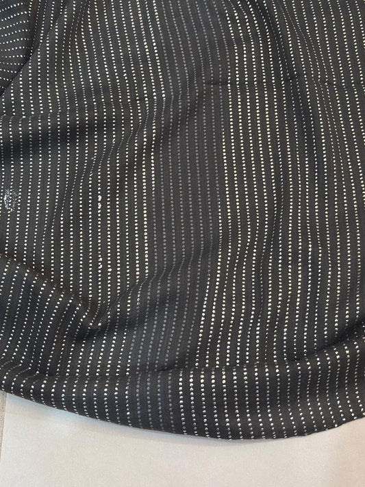 Turkish Lawn Hijab With Silver Embossed