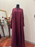 Front Open Nidah Abaya With Double Flare
