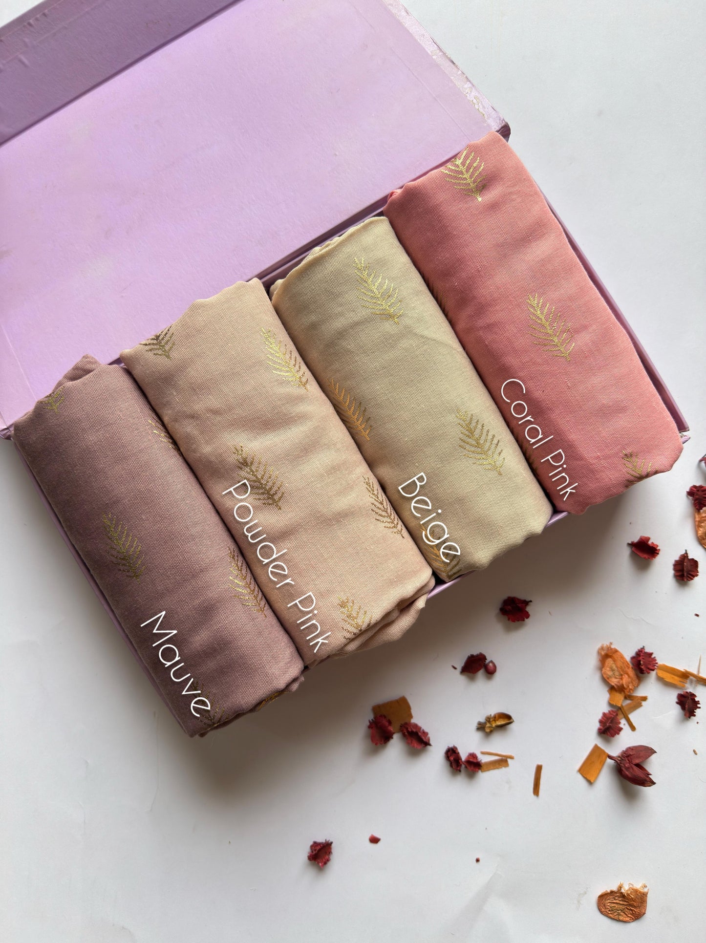 Gold Foil Print Lawn Hijabs