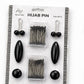 8-in-1 Hijab Pins Pack – Complete Hijab Essentials Kit (Black)