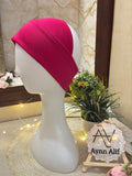 Hot pink tube underscarf band stretchable hijab base