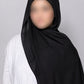 Black Instant Hijab with Built-In Magnet