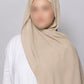 Wheat Instant Chiffon Georgette Hijab with Built-In Magnet