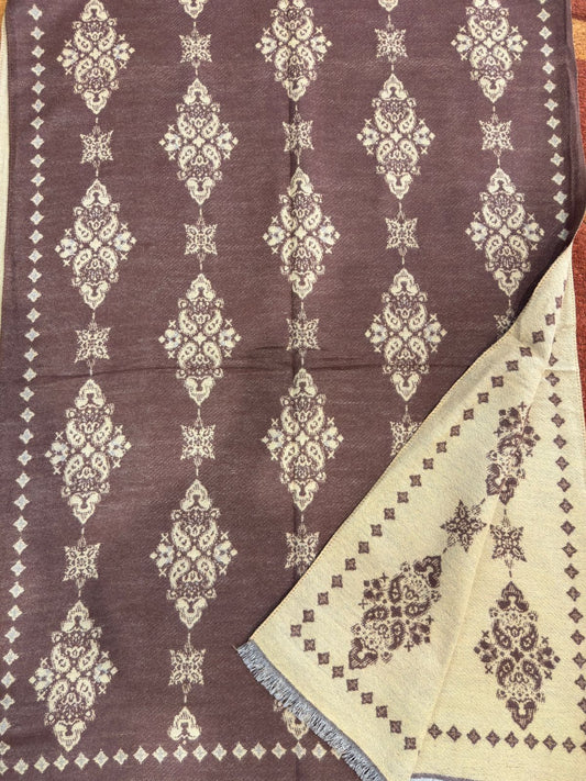 Reversible Woolen Jamawar Wrap