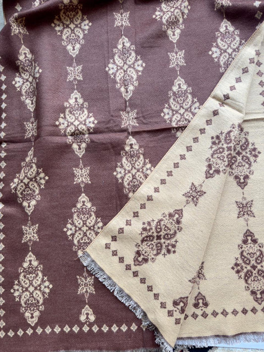 Reversible Woolen Jamawar Wrap