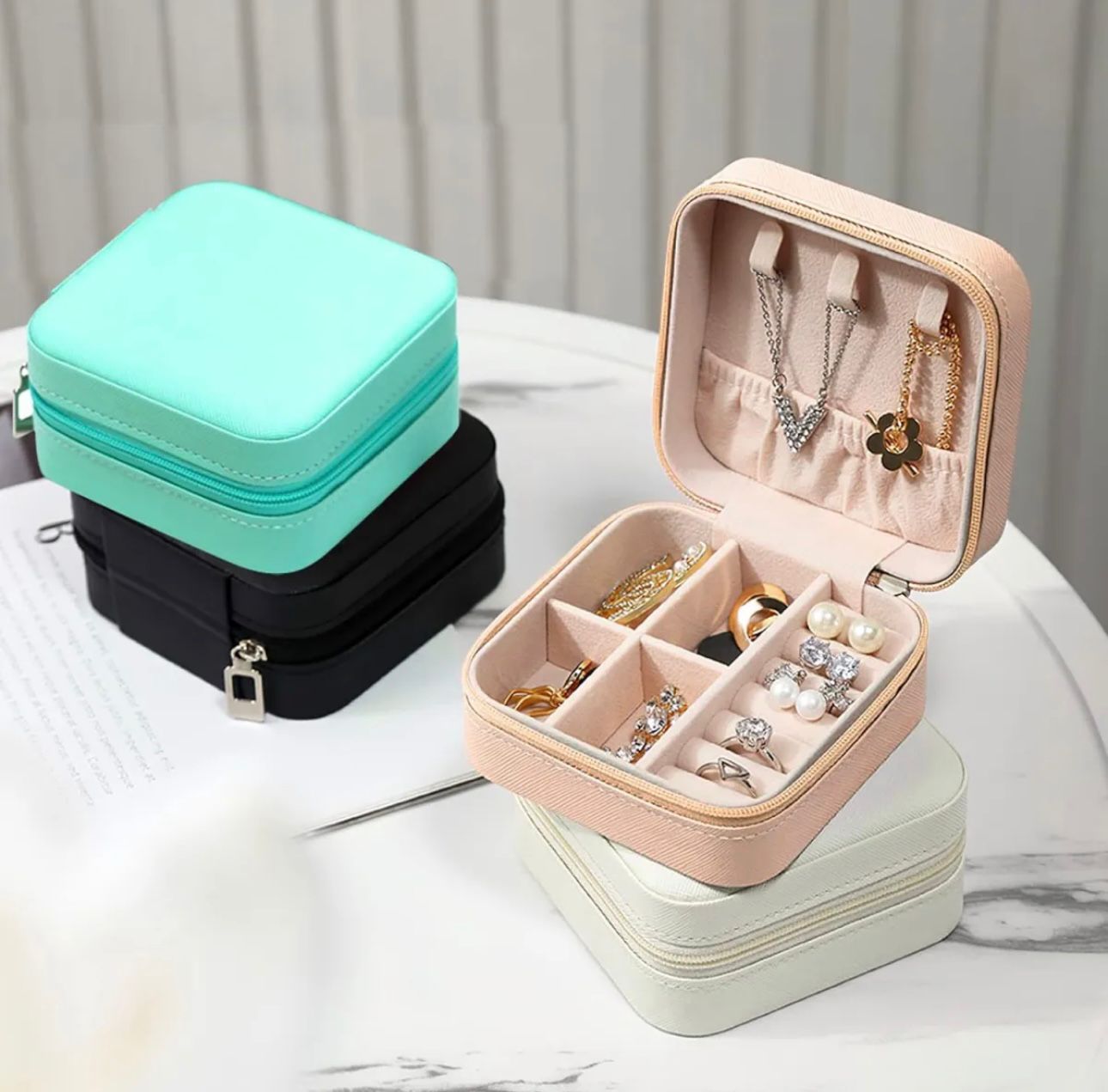 Portable Mini Jewelry Storage Box