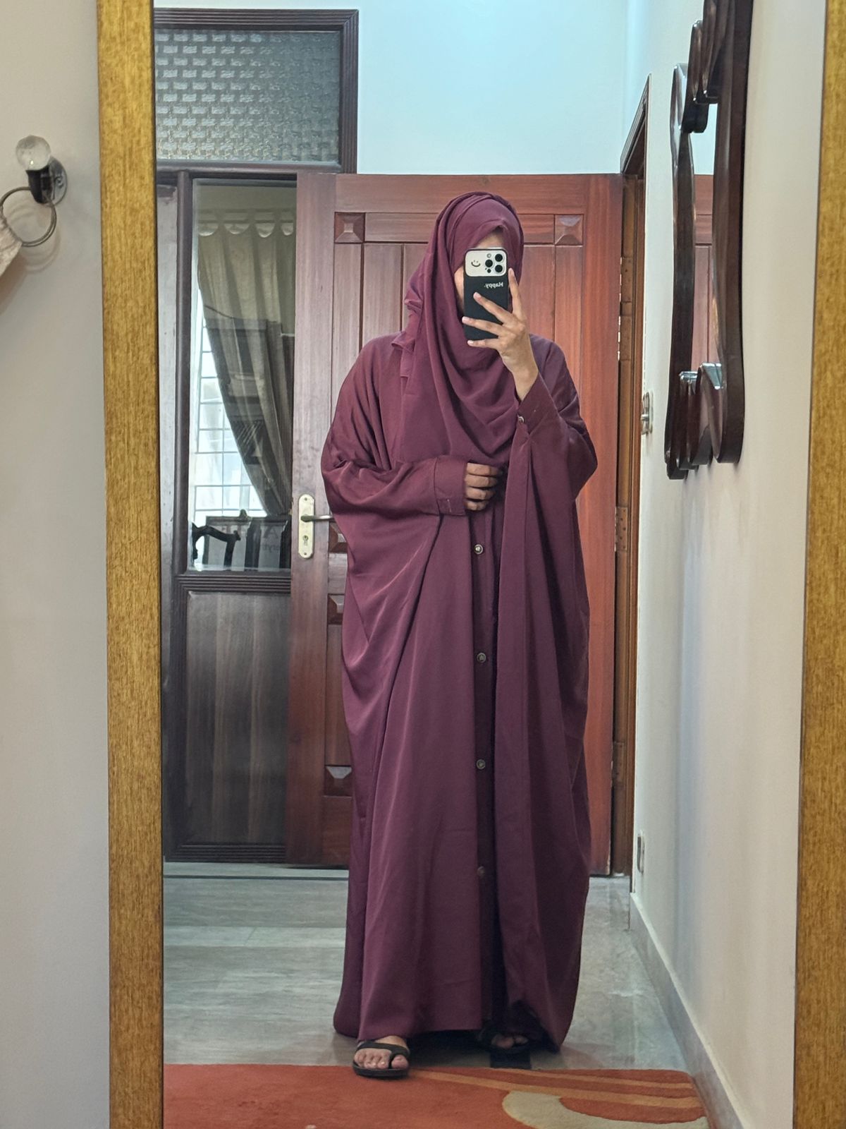 Tan Rose Kaftan Abbaya