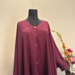 Maroonish Red Kaftan Abaya