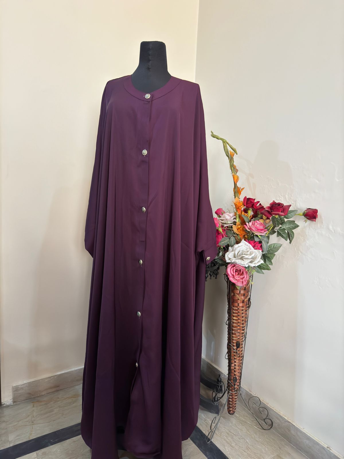 Plum Kaftan Abbaya