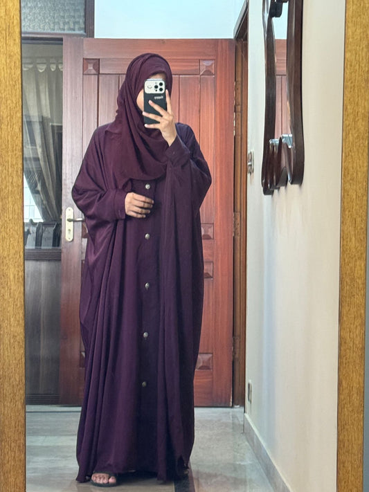 Plum Kaftan Abbaya