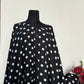 Black kaftan with polka dots abbaya