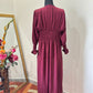 Maroon Front Open Button Down Abaya