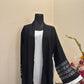 Laser Cut Kimono Abaya