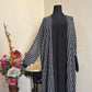 Striped Kimono Abaya