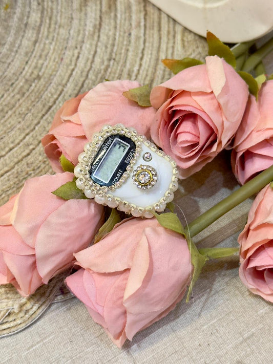 Pearly Stones Studded Tasbeeh Counter