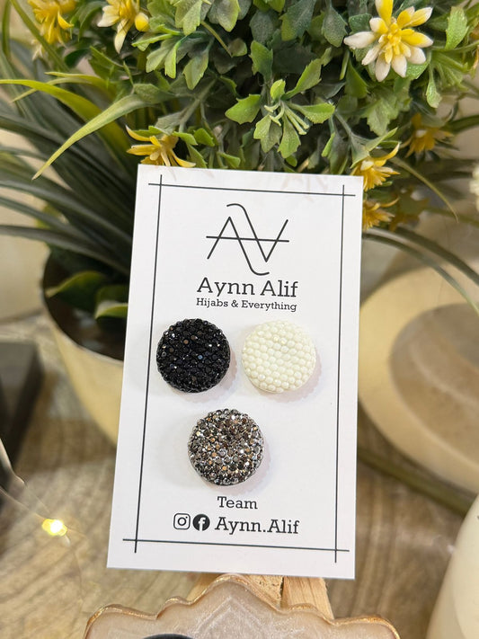 Stones Studded Hijab Magnets