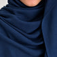 Navy Blue- Plain Modal Hijab