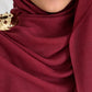 Berry Red- Plain Modal Hijab
